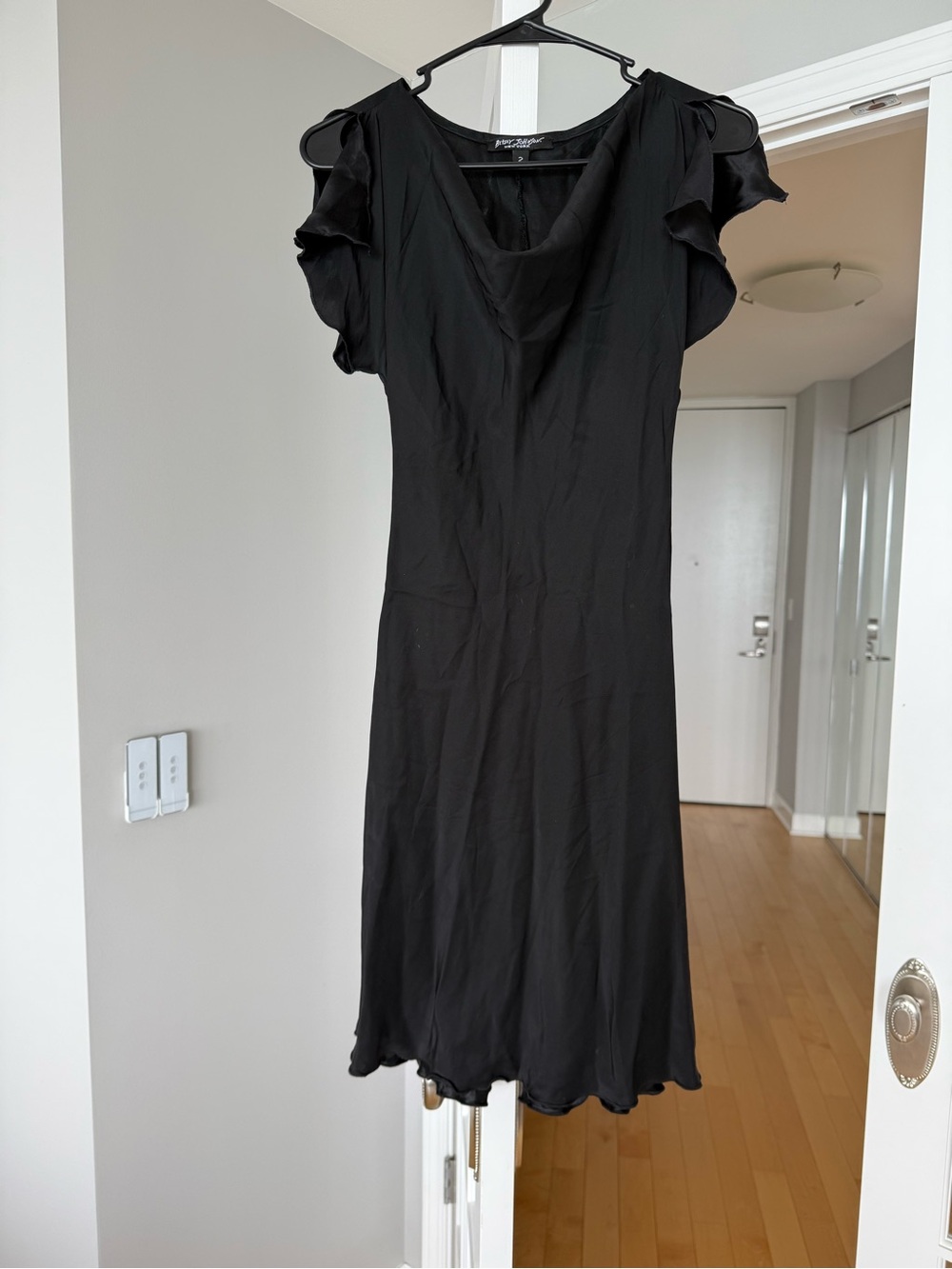Vintage Betsey Johnson black satin mini dress 🖤